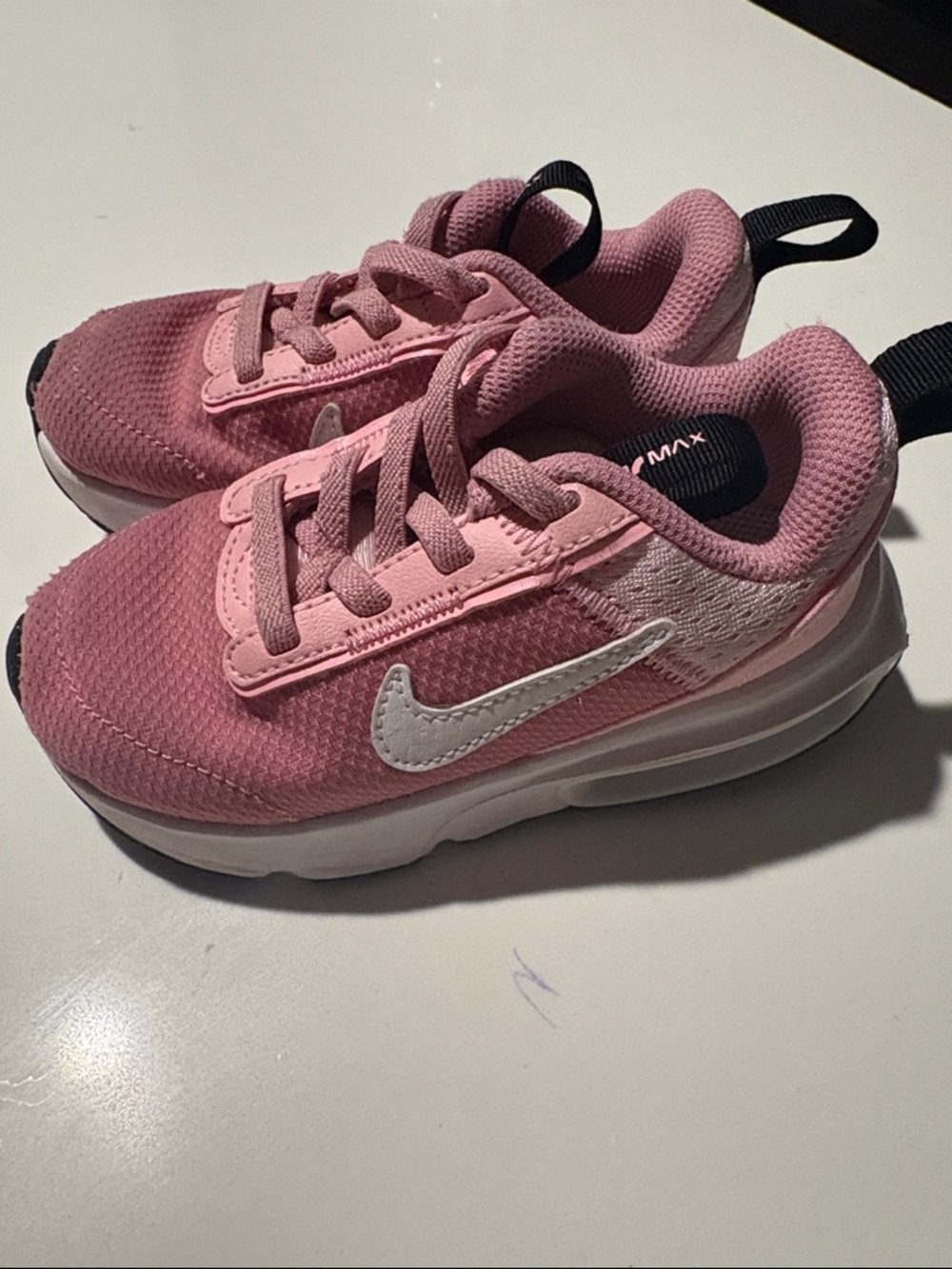 Nike Kids Pink Mesh Air Max-Style Sneakers